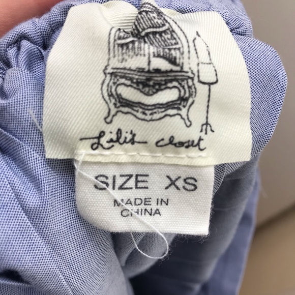 Anthropologie lilis chambray pleated midi skirt - Picture 3 of 8